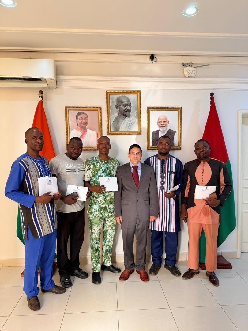 On 15 June, 2026, Ambassador O.P. Meena received five ITEC candidates at the Embassy premises for a pre-departure briefing.