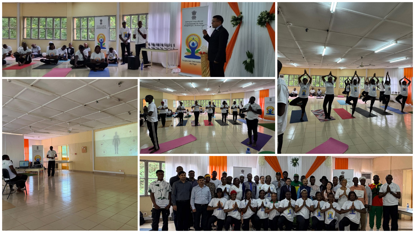 On 6 June 2026, the Himalayan Yoga Meditation Association of Burkina Faso in collaboration with the Embassy of India, Ouagadougou organized a Yoga Workshop as a run up to IDY 2026.