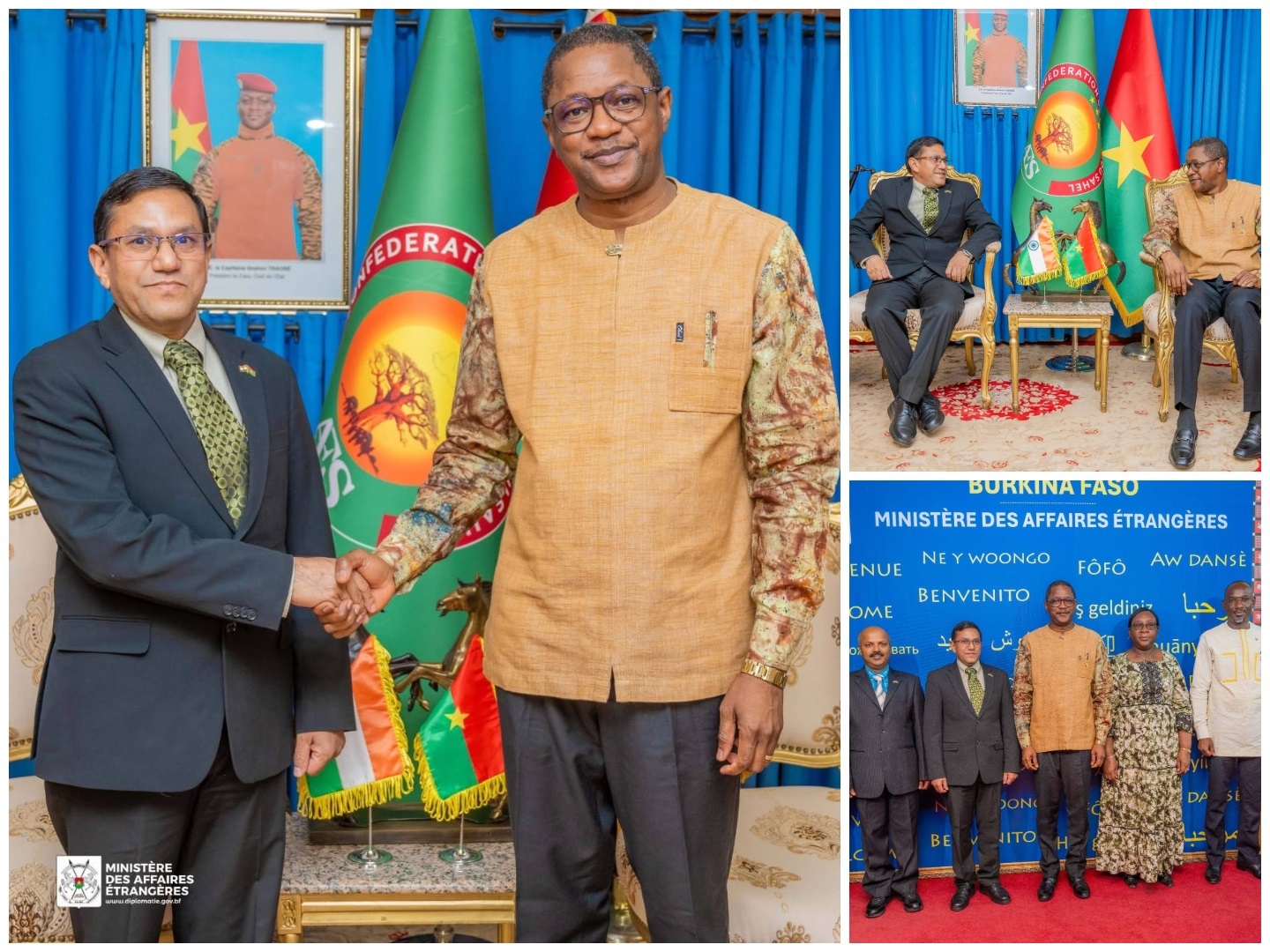 Ambassador called on H.E. Mr. Karamoko Jean Marie TRAORE, Minister of Foreign Affairs of Burkina Faso.