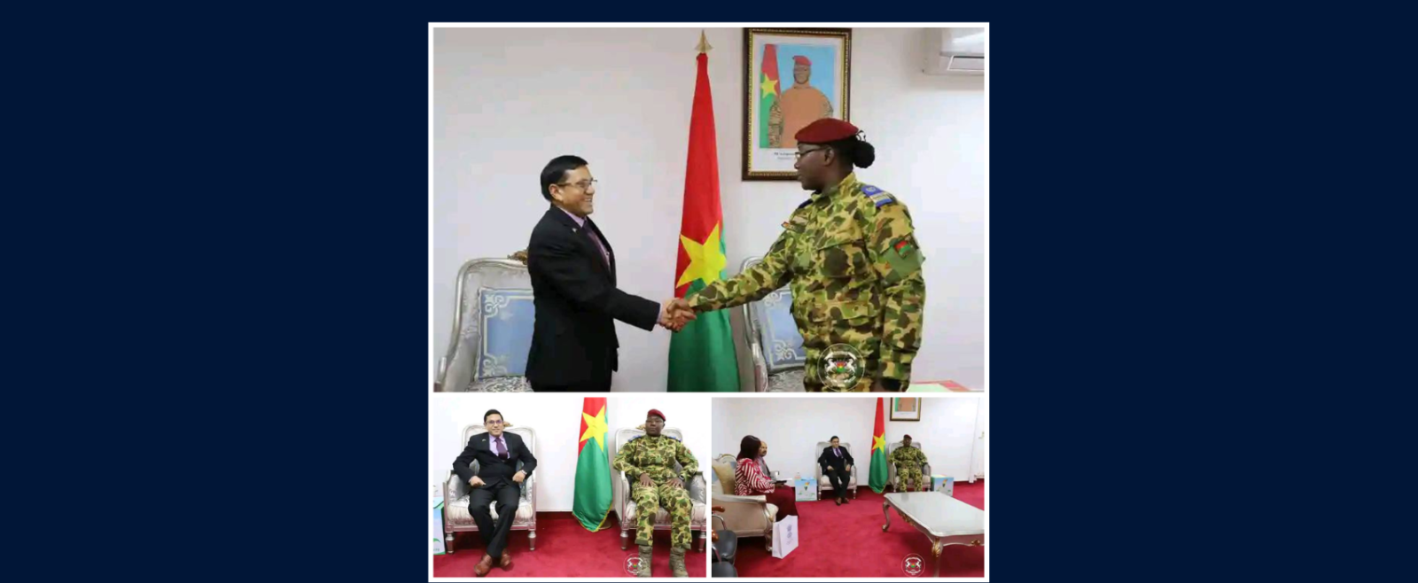 10 April, 2026 - Ambassador paid a courtesy call on H.E. Lt. Col Passowende Pelagie Kabre/Kabore, Minister of Family and Solidarity of Burkina Faso.