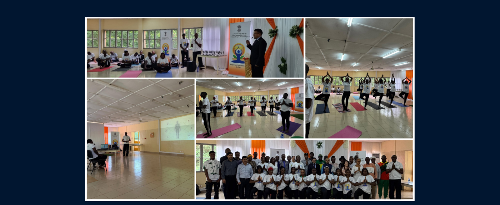 On 6 June 2026, the Himalayan Yoga Meditation Association of Burkina Faso in collaboration with the Embassy of India, Ouagadougou organized a Yoga Workshop as a run up to IDY 2026.
