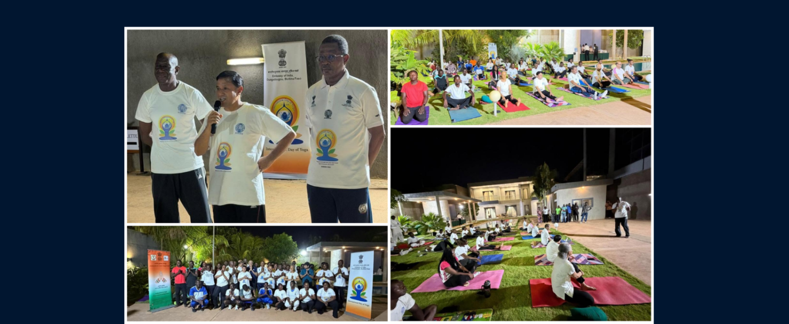 On 29 May 2026, the Embassy of India, Ouagadougou organized a Yoga Session as a run up to IDY 2026 at the Embassy Residence.