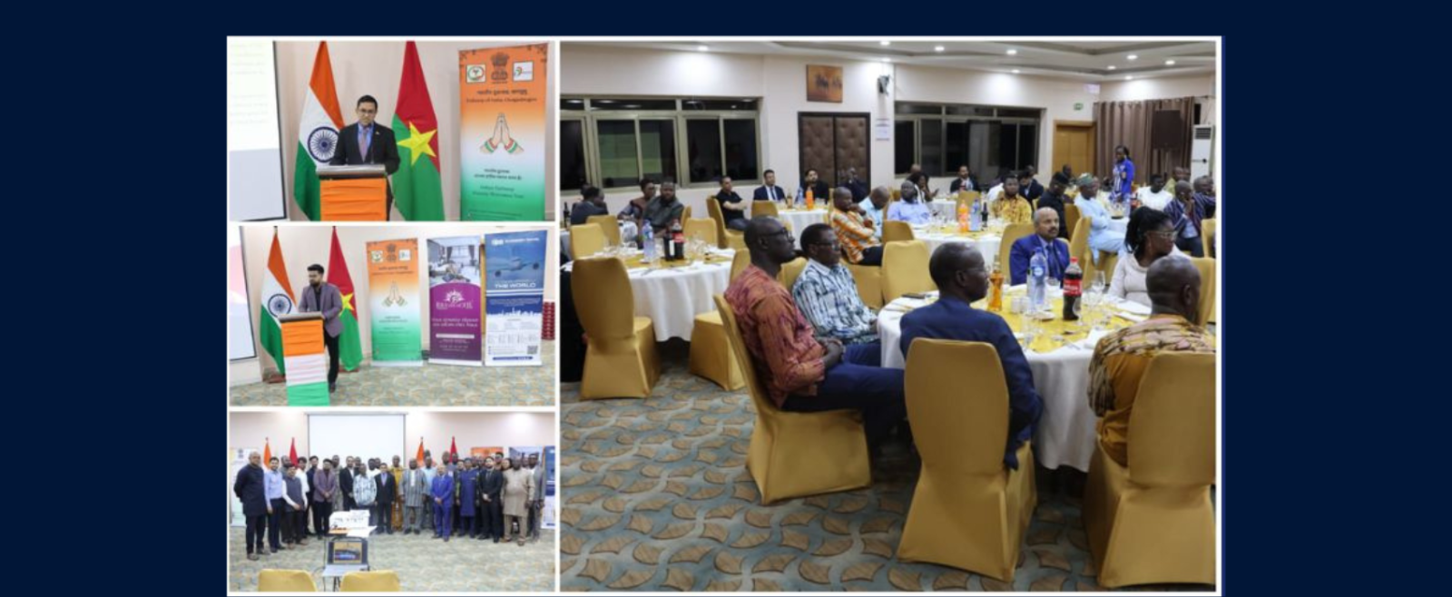 27 March, 2026 - The Embassy of India in Ouagadougou in collaboration with Hotel Bravia, Blue Berry and Waheguru Travels Agencies organised a tourism promotion event “Incredible India” at the Hotel Bravia, Ouagadougou.