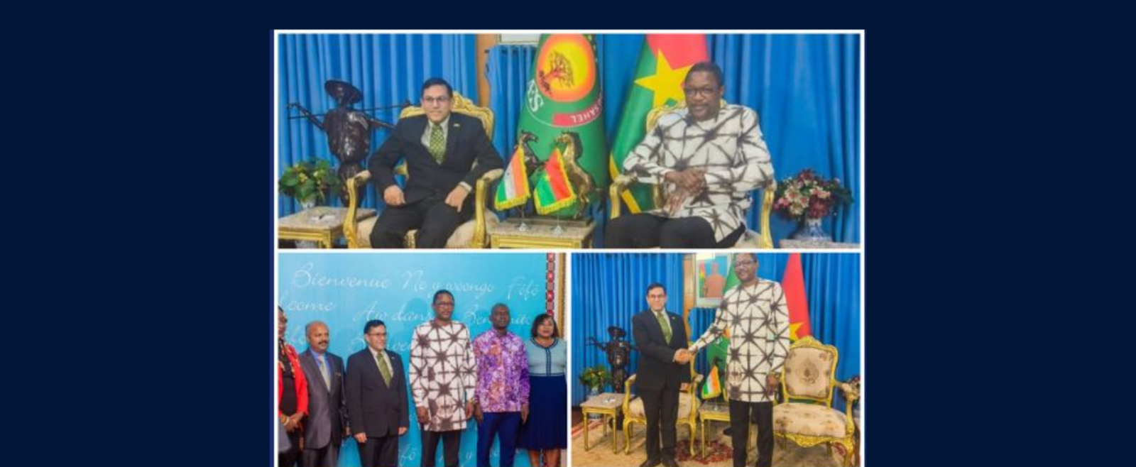 On 31 December 2025, Ambassador paid courtesy call on H.E. Karamoko Jean-Marie Traore, Minister of Foreign Affairs, Regional Cooperation and Burkinabe Abroad.