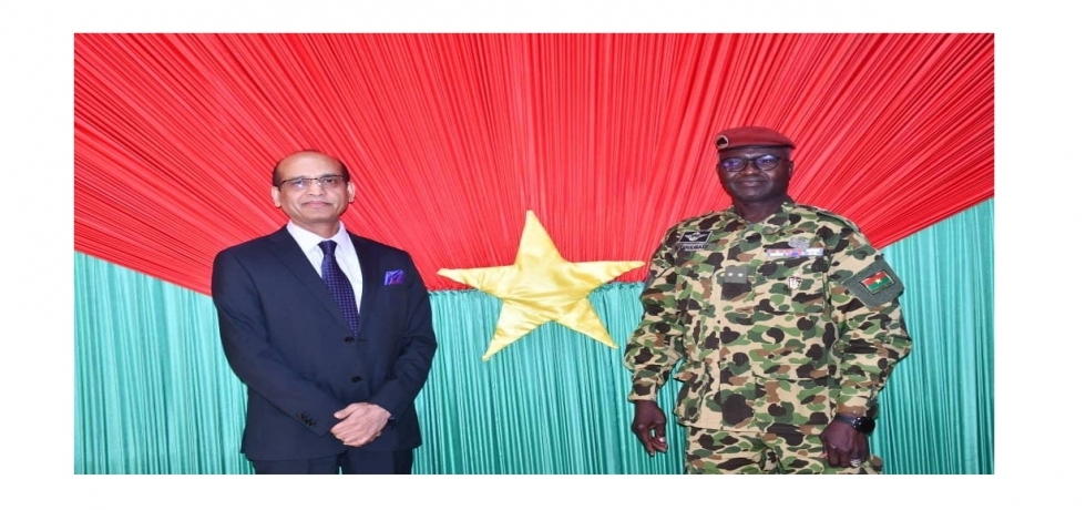 Ambassador met the Minister of Defence and Veterans Affairs, Burkina Faso, H.E. Gen. Kassoum COULIBALY, on 25 January, 2024.