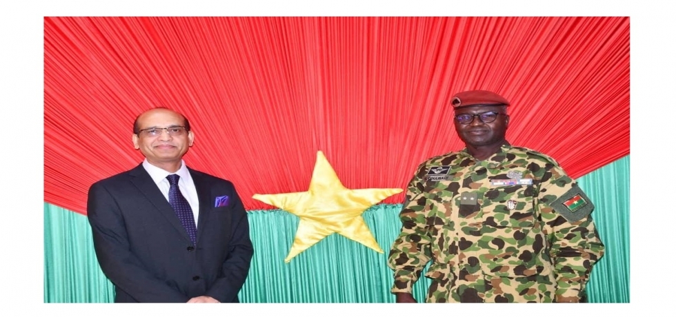 Ambassador met the Minister of Defence and Veterans Affairs, Burkina Faso, H.E. Gen. Kassoum COULIBALY, on 25 January, 2024.