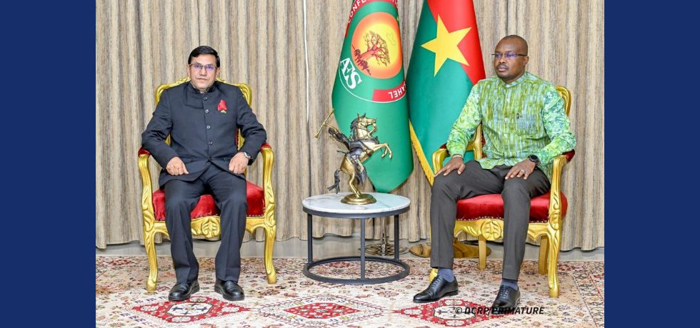Ambassador Om Prakash Meena called on Prime Minister of Burkina Faso, H.E. Mr. Rimtalba Jean Emmanuel Ouedraogo on July 17, 2025