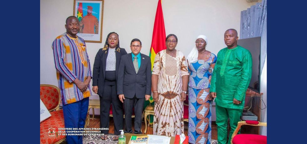 Ambassador Om Prakash Meena called on Ms. B. Stella Eldine Kable/Kabore, Deputy Ministry of Foreign Affairs, Regional Cooperation, and Burkinabés Abroad, Burkina Faso on June 13, 2025