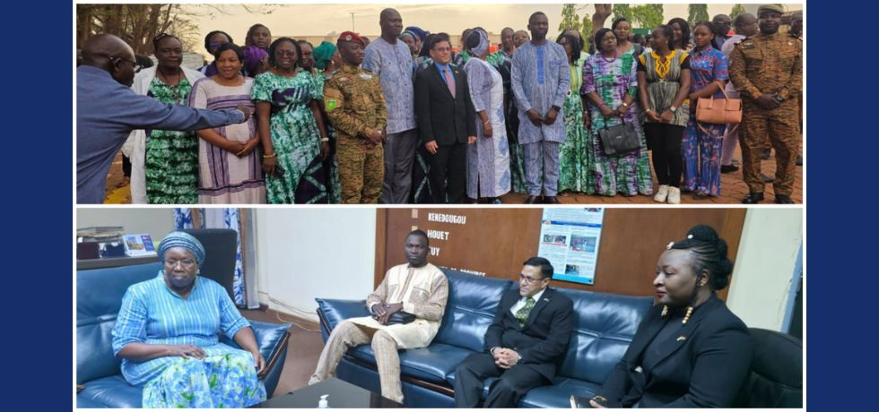 On 31 December 2025, Ambassador paid courtesy call on H.E. Karamoko Jean-Marie Traore, Minister of Foreign Affairs, Regional Cooperation and Burkinabe Abroad.