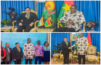 On 31 December 2025, Ambassador paid courtesy call on H.E. Karamoko Jean-Marie Traore, Minister of Foreign Affairs, Regional Cooperation and Burkinabe Abroad.