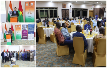 The Embassy of India in Ouagadougou in collaboration with Hotel Bravia, Blue Berry and Waheguru Travels Agencies organised a tourism promotion event “Incredible India” at the Hotel Bravia, Ouagadougou. 