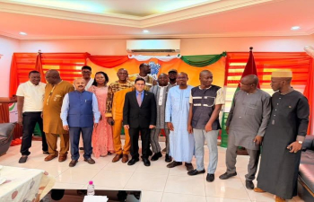 Ambassador met Mr. M. Ibrahima GNANKINE, Permanent Secretary, Presidency of Faso who is leading a 20 member Burkinabe Business delegation to India to explore business opportunities in multi-sectors.