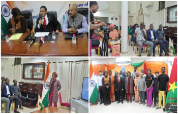 Ambassador addressed members of the media at a press briefing held at the Embassy of India in Ouagadougou.