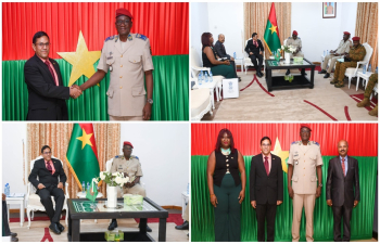 Ambassador paid a courtesy call on H.E. Major General Célestin SIMPORE, Minister of War and Patriotic Defence of Burkina Faso.