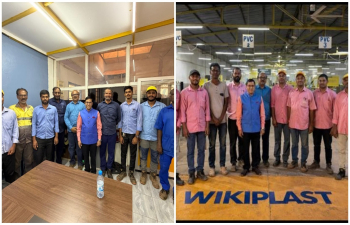 Ambassador visited business entities of Saira Industries "WIKIPLAST" located at Loumbila and interacted with Indian employees working there.